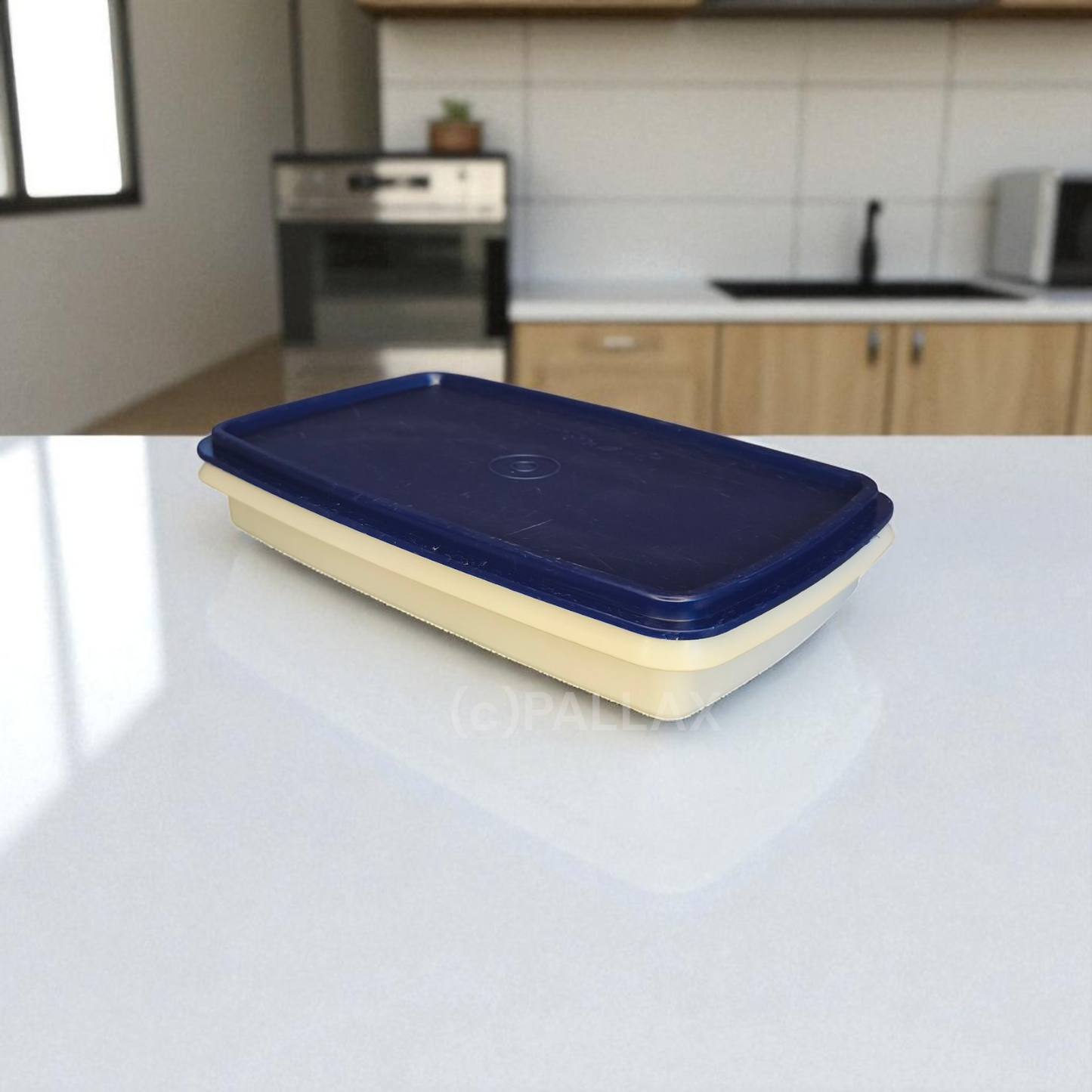 TUPPERWARE A16 VESPERLE 750 ML INDIGO WEISS BROTDOSE VESPERBOX