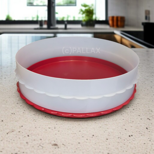 TUPPERWARE D110 HOCHSTAPLER ROT WEISS TORTEN-STAPLER TORTENRING