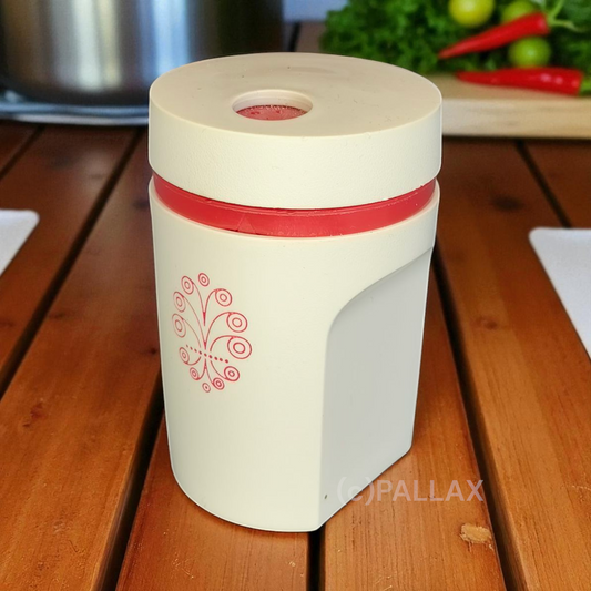 TUPPERWARE VINTAGE GEWÜRZSTREUER SALZSTREUER WEISS ROT SONDERMODELL