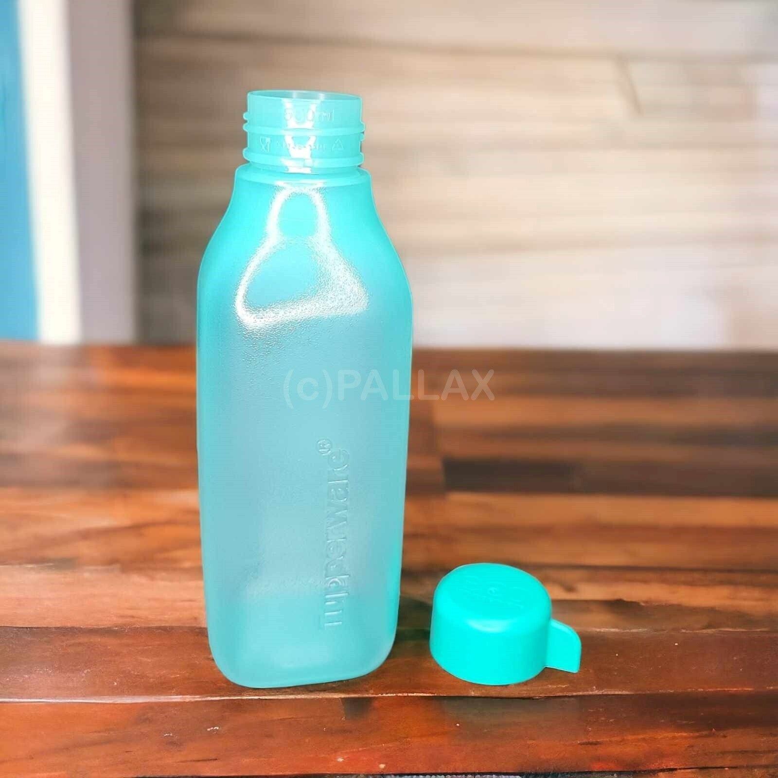 TUPPERWARE ECO EASY QUADER 500 ML TRINKFLASCHE TÜRKIS SONDERMODELL