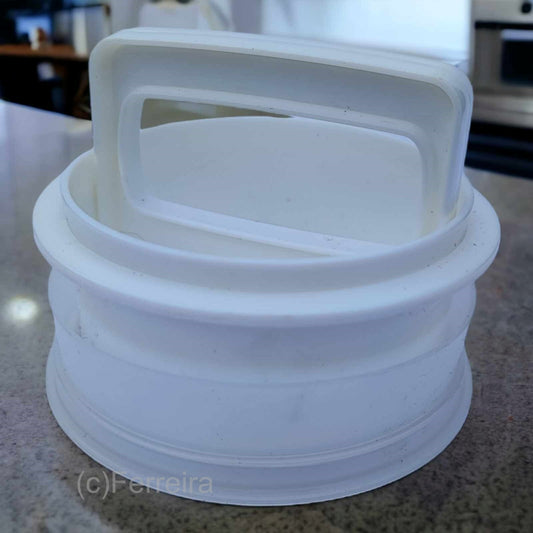 TUPPERWARE HAMBURGER-MAKER WEISS BURGER-FORM