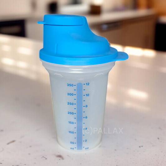 TUPPERWARE D214 SHAKE-IT 350 ML BLAU SHAKER MIXBECHER MIXER