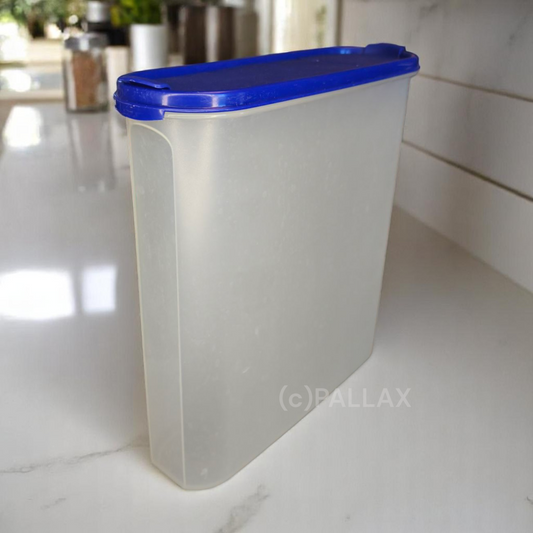 TUPPERWARE A99 SUPER-EIDGENOSSE 5,0 L BLAU MIT DOPPEL-SCHÜTTKLAPPE VORRATSDOSE