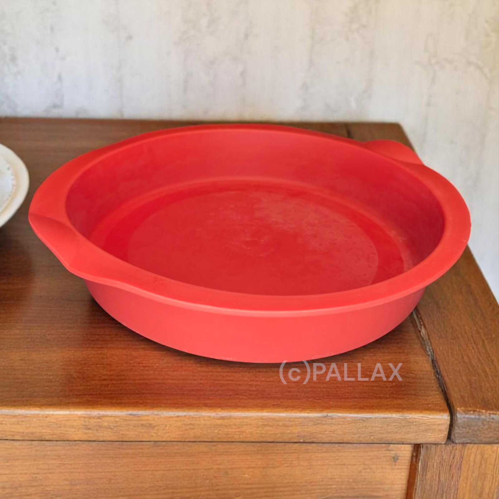 TUPPERWARE H23 SILIKON GLATTE RUNDE ROT RÜHRKUCHEN QUICHES EISTORTEN