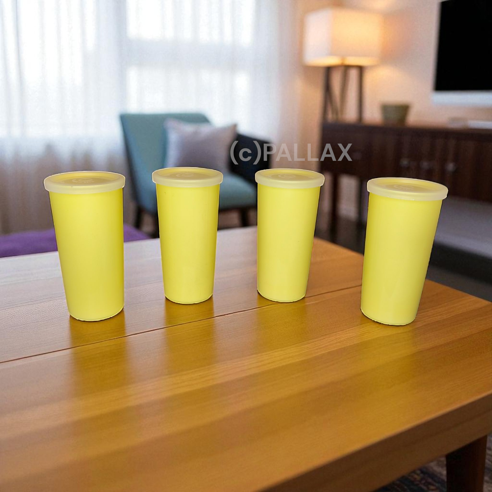 TUPPERWARE C08 BECHER-SATZ 4x 170 ML GELB