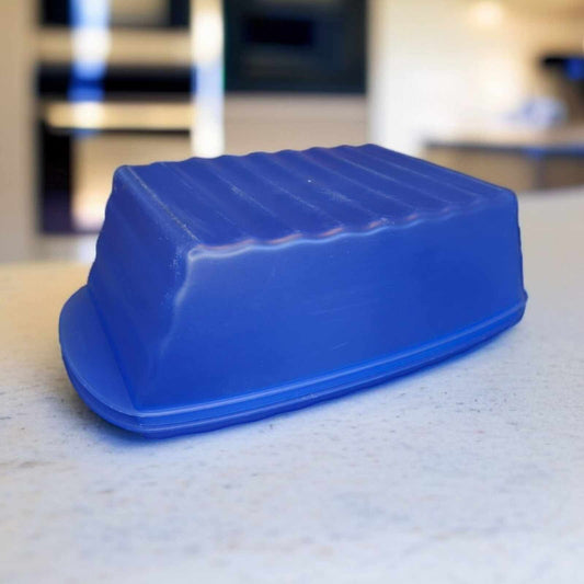 TUPPERWARE J28 JUNGE WELLE SCHLEMMERWELLE BLAU BROTBEHÄLTER OBST KÄSE BROTKORB