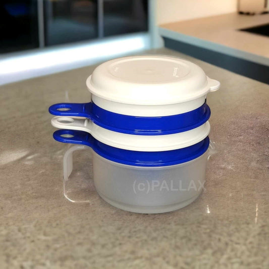 TUPPERWARE D15 KÜCHEN-PERLE 200 ML BLAU WEISS ZITRUSPRESSE EIERTRENNER