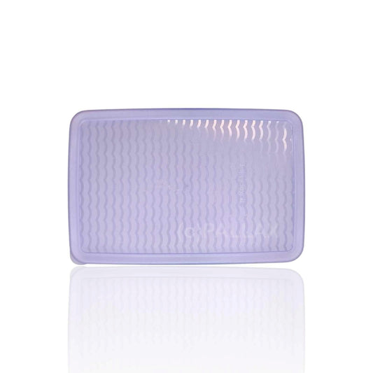 TUPPERWARE ERSATZTEIL PRIMA-KLIMA-DECKEL LILA TRANSPARENT 22,8 x 15,2 CM  A111