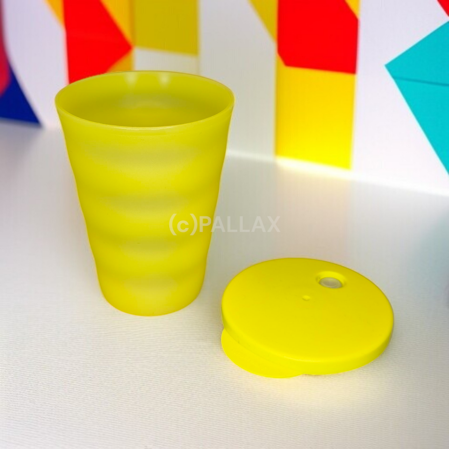 TUPPERWARE J37 JUNGE WELLE TRINKHALM-BECHER 330 ML GELB