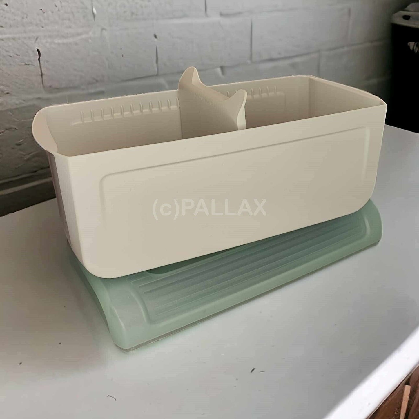 TUPPERWARE A143 JUNIOR-BROTMAX WEISS MINT BROTBEHÄLTER BROTKORB
