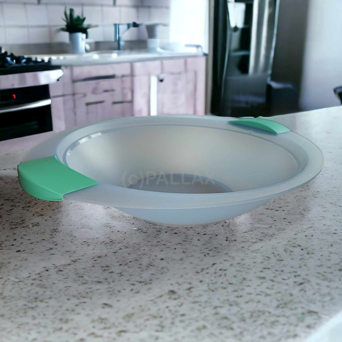 TUPPERWARE J42 JUNGE WELLE TROPICANA 2,8 L OBSTSCHALE HELLBLAU