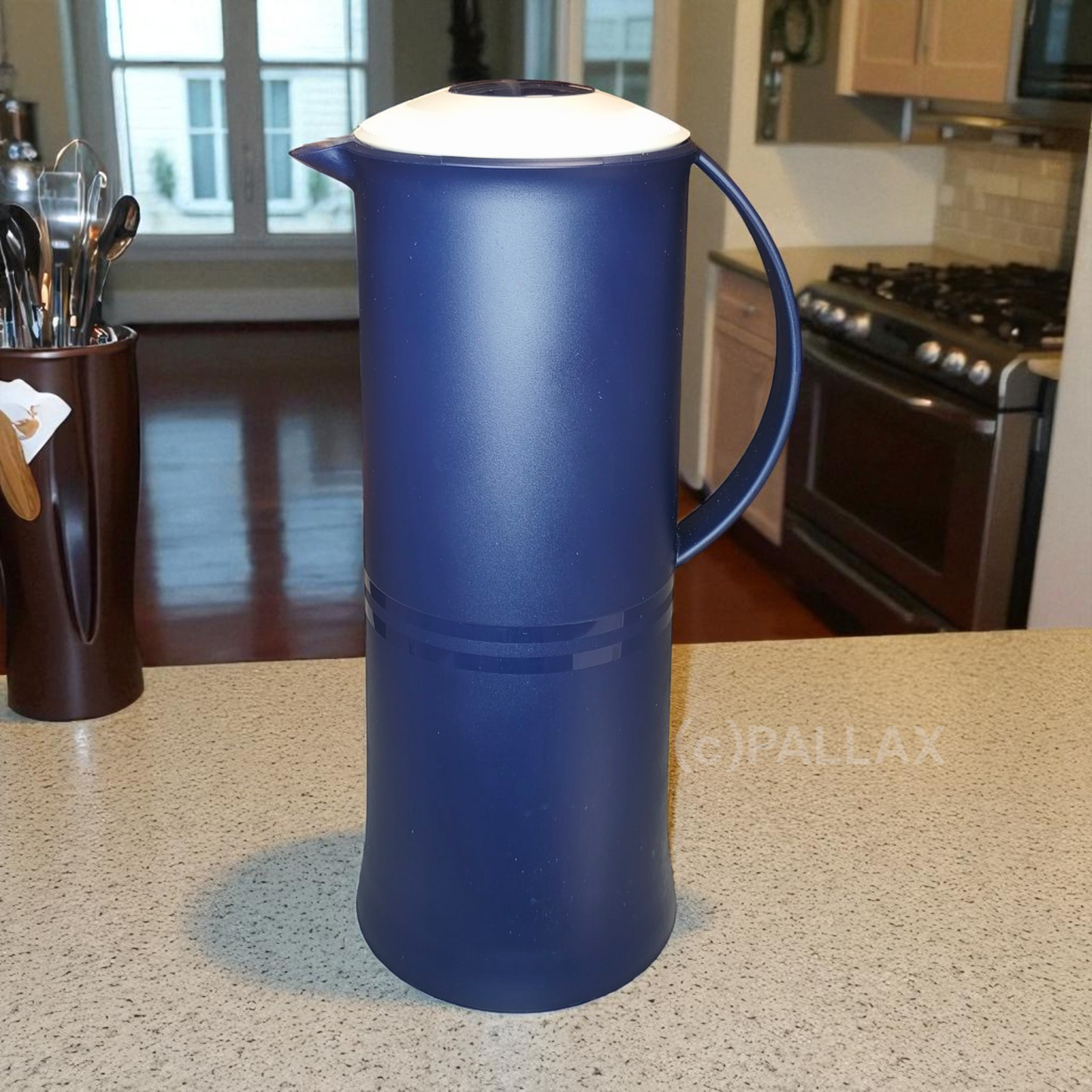 TUPPERWARE C15 THERMOWÄCHTER 1,0 L INDIGO THERMOSKANNE ISOLIERKANNE