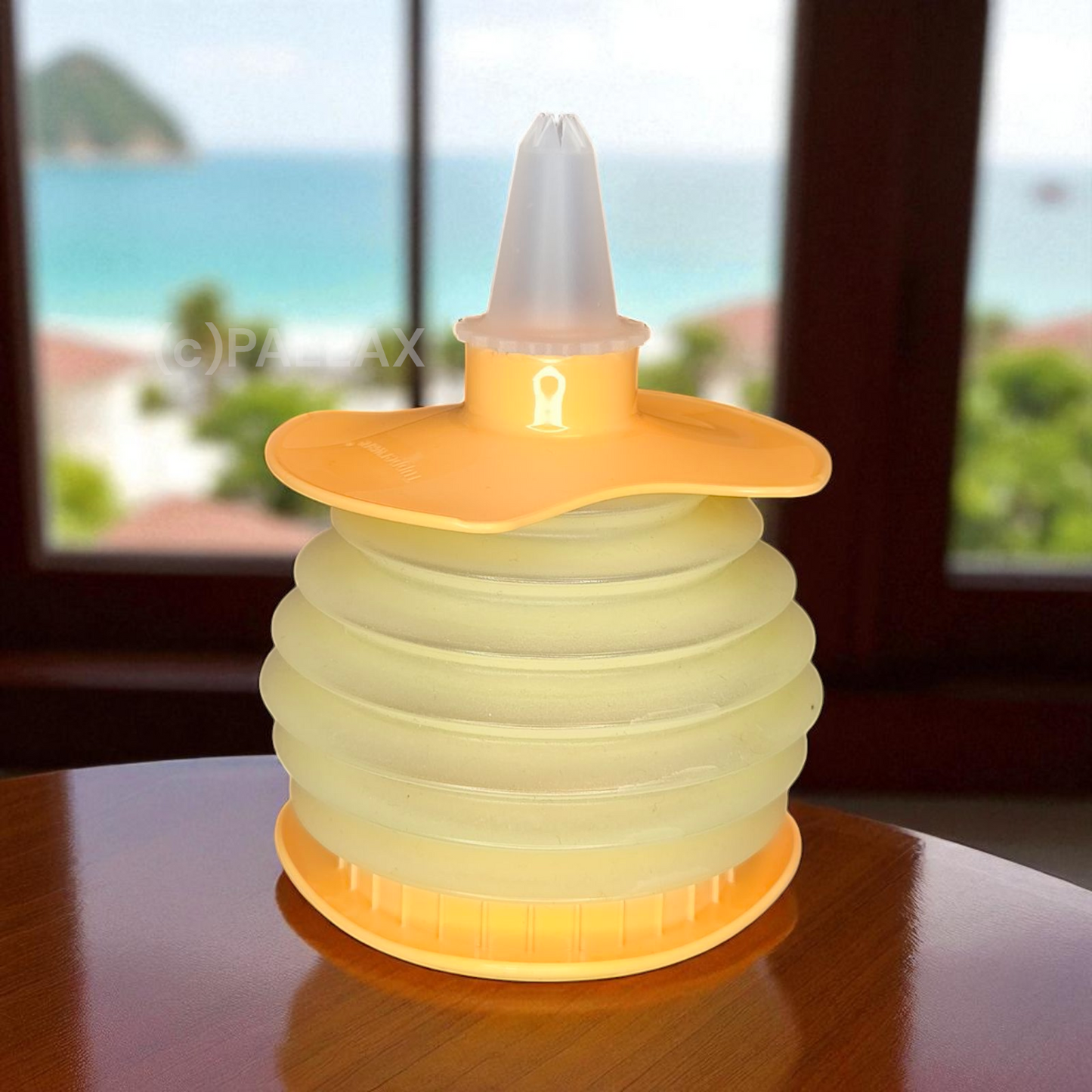 TUPPERWARE D153 DEKO-BIENE GELB ORANGE TORTENSPRITZE GARNIER-SET