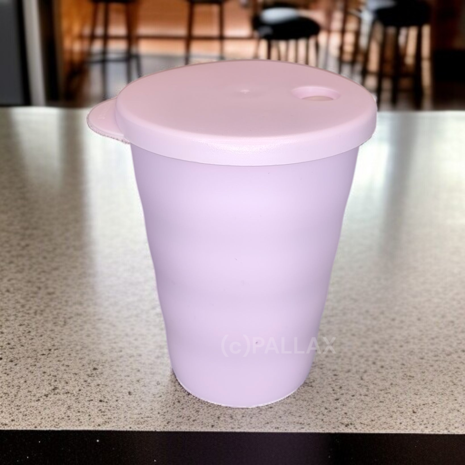 TUPPERWARE J37 JUNGE WELLE TRINKHALM-BECHER 330 ML  ROSA