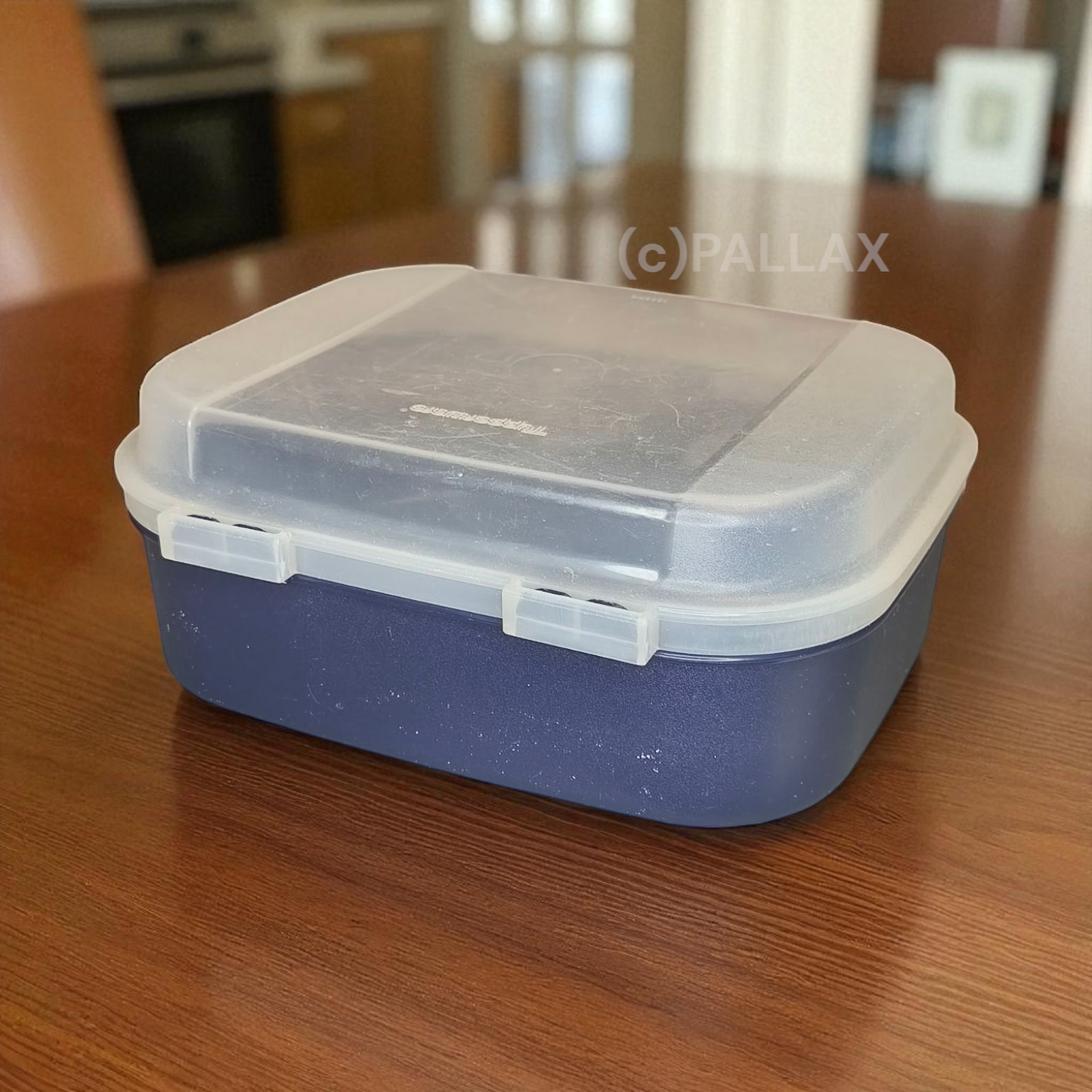 TUPPERWARE A02 NASCHKÄTZCHEN 1,7 L INDIGO BROTDOSE VESPERBOX