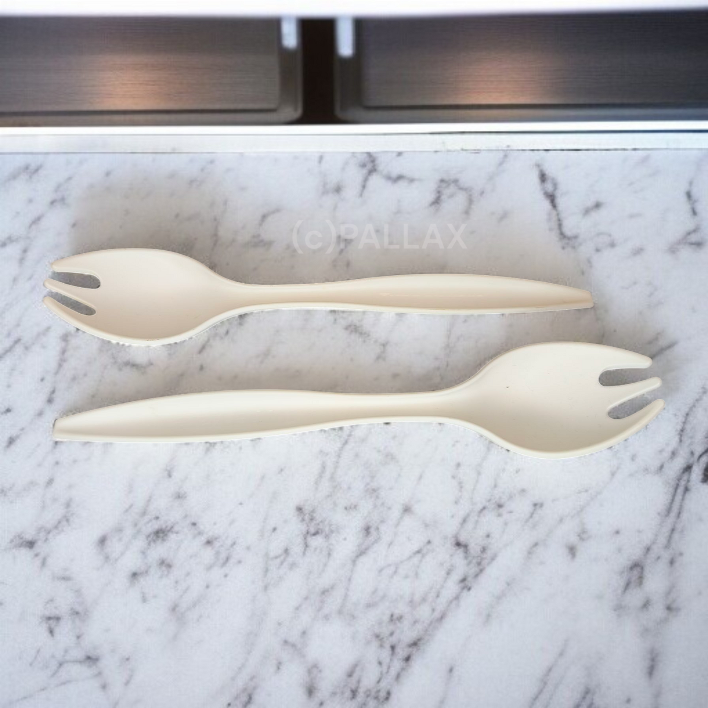 TUPPERWARE C155 ALLEGRA SALATBESTECK WEISS