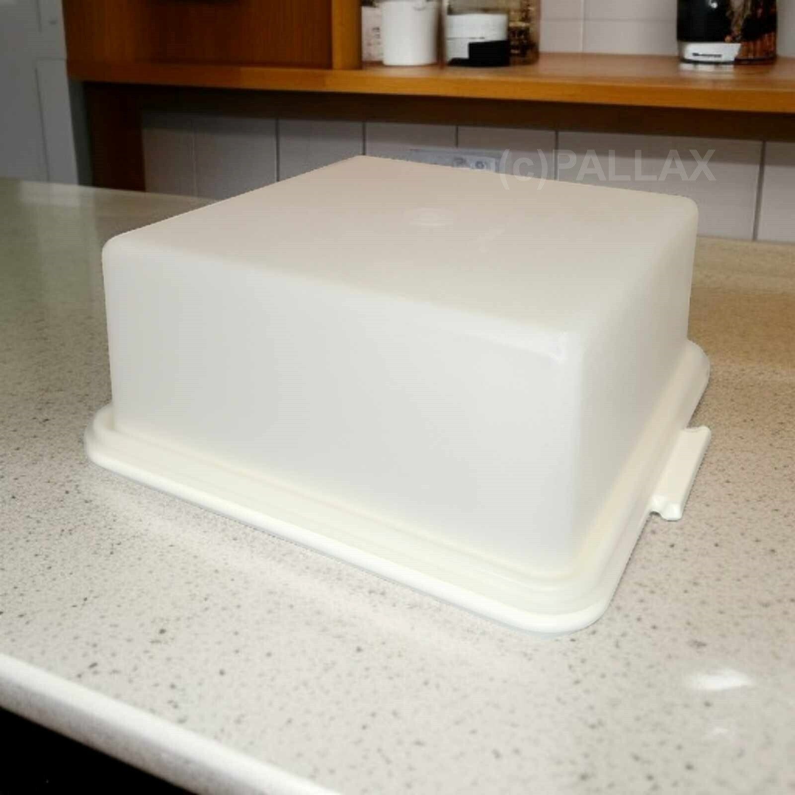 TUPPERWARE A42 ECKIGER KONDITOR WEISS TORTENBEHÄLTER