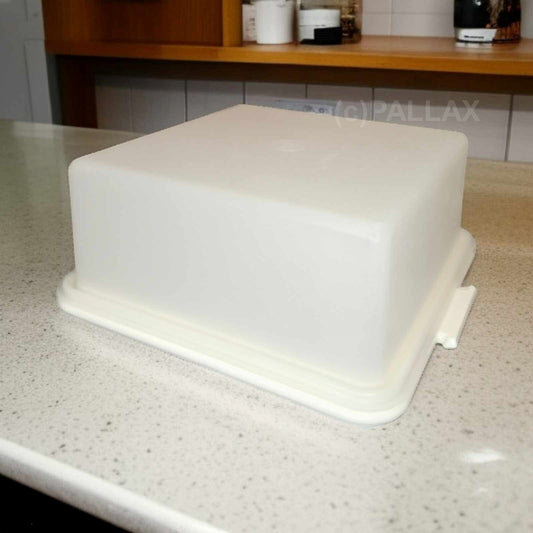 TUPPERWARE A42 ECKIGER KONDITOR WEISS TORTENBEHÄLTER