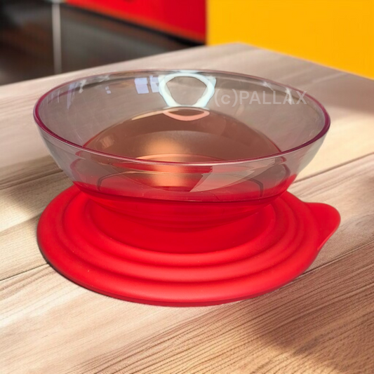 TUPPERWARE C120 ELEGANZIA SCHÜSSEL 600 ML ROT SONDERFARBE