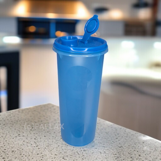 TUPPERWARE WASSER-MAX 1,0 L BLAU TRINKFLASCHE WASSERFLASCHE
