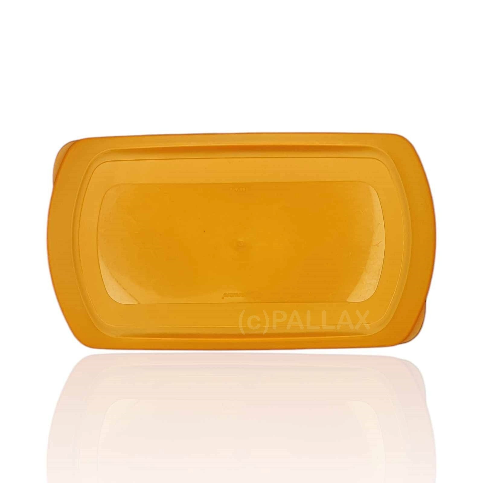 TUPPERWARE ERSATZTEIL FOUR-SEASONS--DECKEL ORANGE TRANSPARENT 27,3 x 15,4 CM