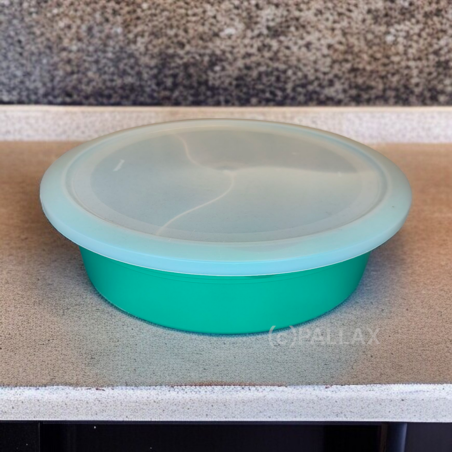 TUPPERWARE U01 FOUR SEASONS SCHÜSSEL 4,0 L MIT  TEILER GRÜN