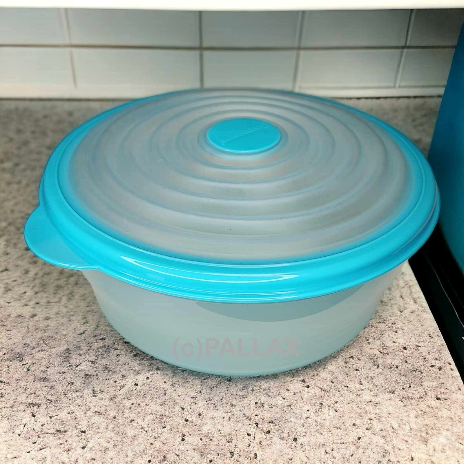 TUPPERWARE B32 BUNGEE 1,4 L VTÜRKIS ORRATSDOSE MIT SILIKON-DECKEL