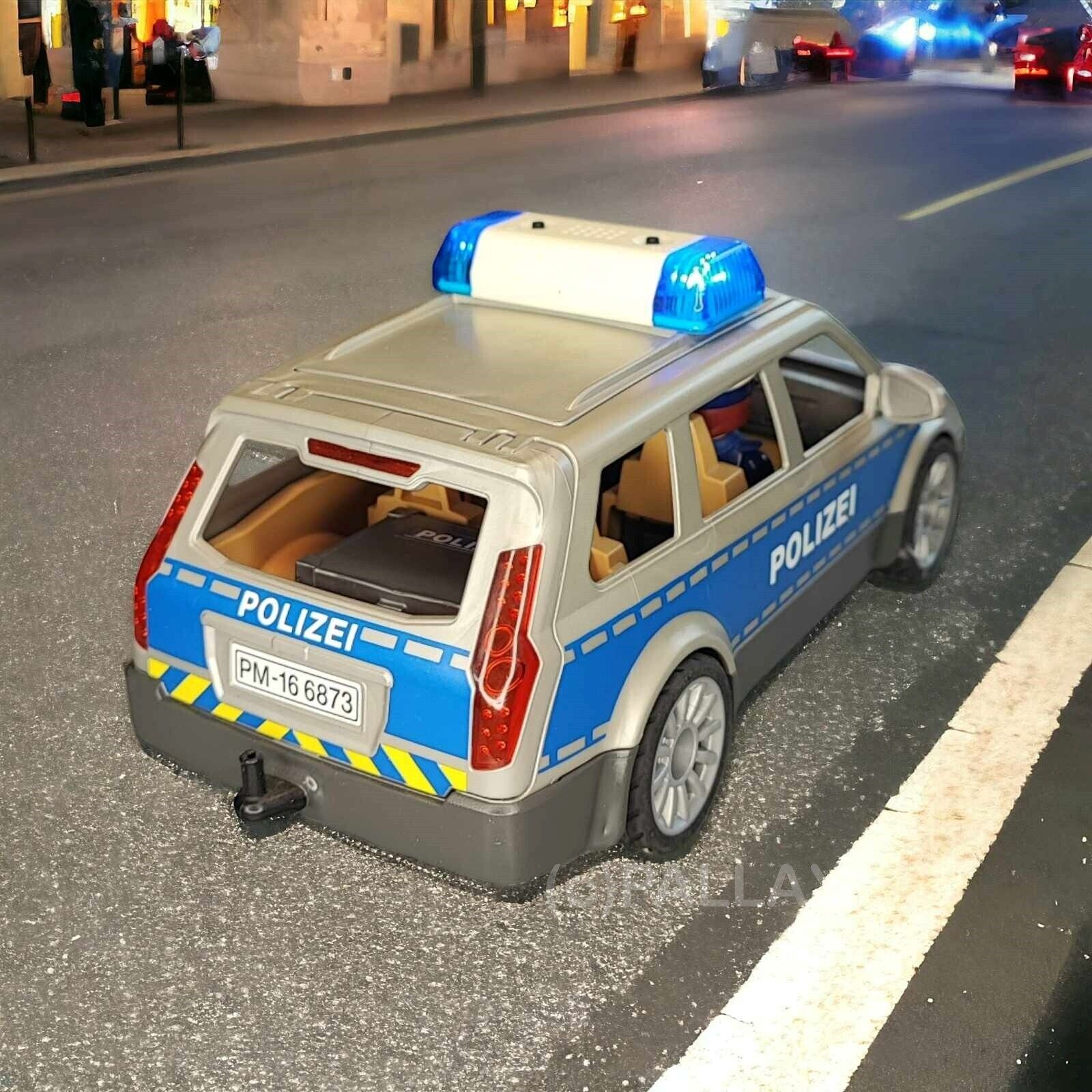 PLAYMOBIL 6873 POLIZEI-EINSATZWAGEN STREIFENWAGEN + BOX / 2016