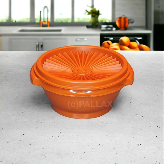 TUPPERWARE B19 SONNEN-TRIO SCHÜSSEL 350 ML ORANGE VORRATSDOSE VINTAGE