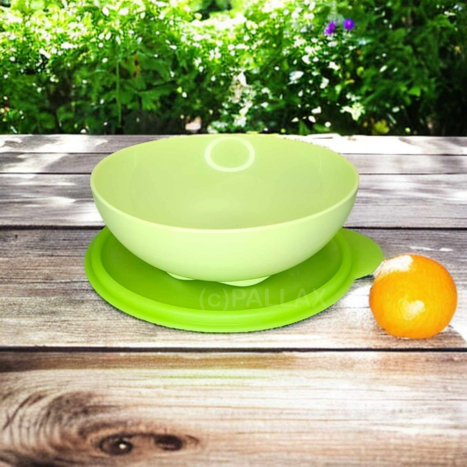 TUPPERWARE SERVIERSCHALE + FRISCHEDECKEL 700 ML HELLGRÜN MÜSLI-SCHALE