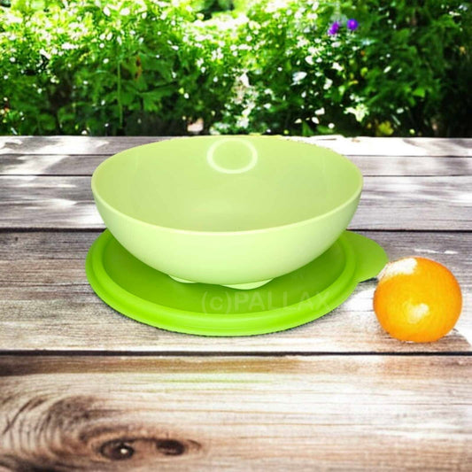 TUPPERWARE SERVIERSCHALE + FRISCHEDECKEL 700 ML HELLGRÜN MÜSLI-SCHALE