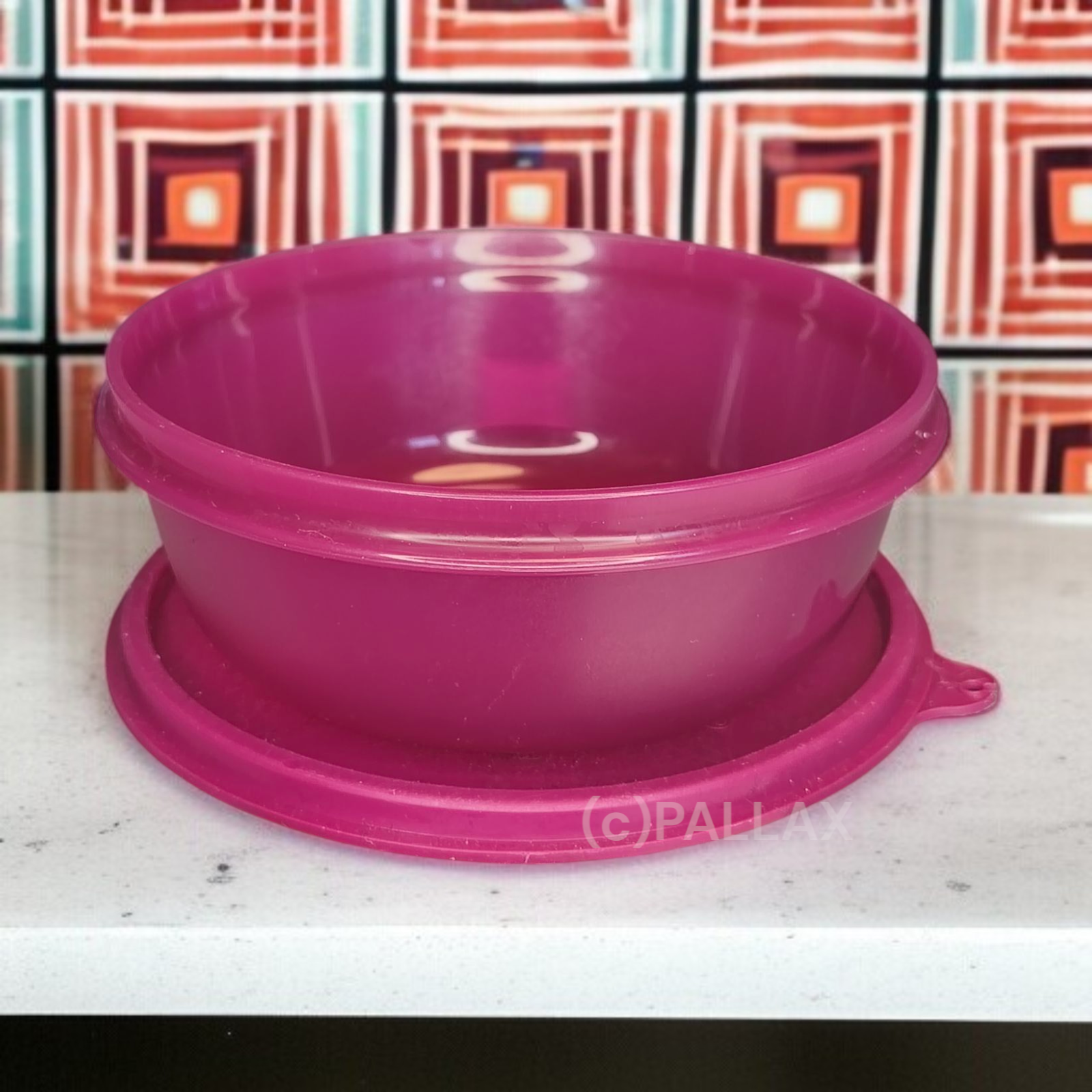 TUPPERWARE B26 GROSSE HITPARADE SCHÜSSEL 600 ML ROSA