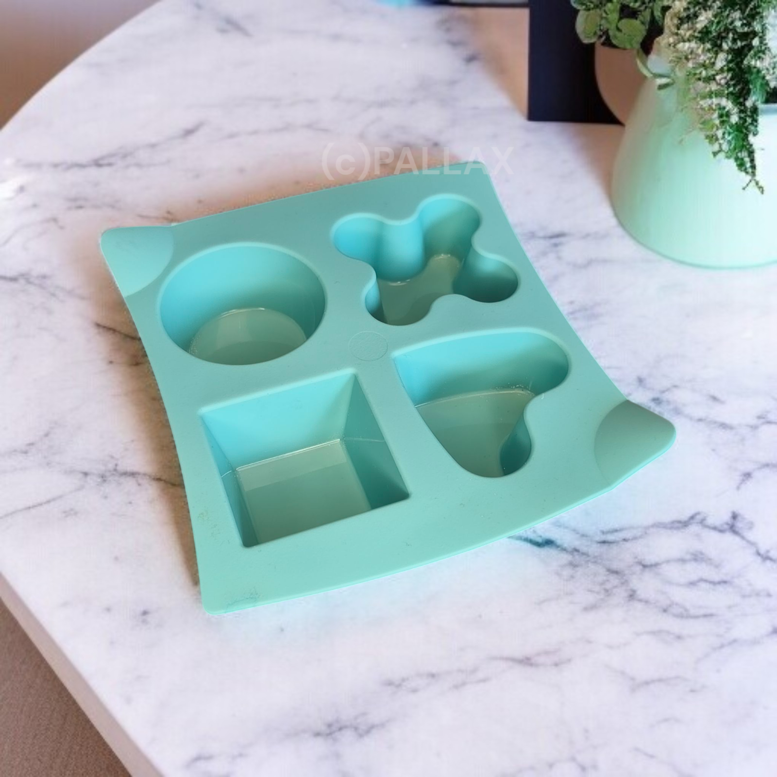 TUPPERWARE KLEINE SILIKON-FORM TÜRKIS BACKFORM
