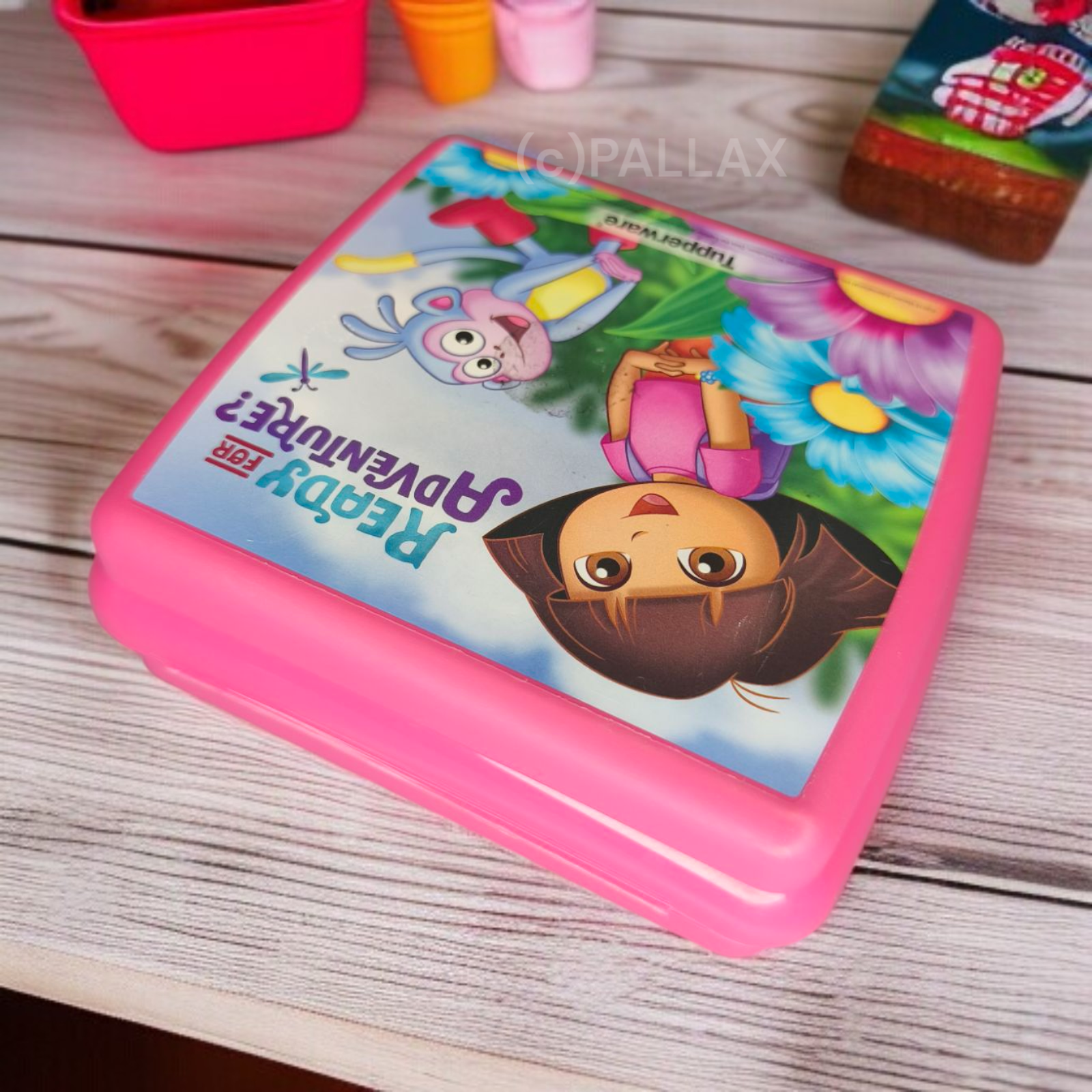 TUPPERWARE A126 SANDWICH-BOX DORA THE EXPLORER ROSA BROTDOSE VESPERBOX