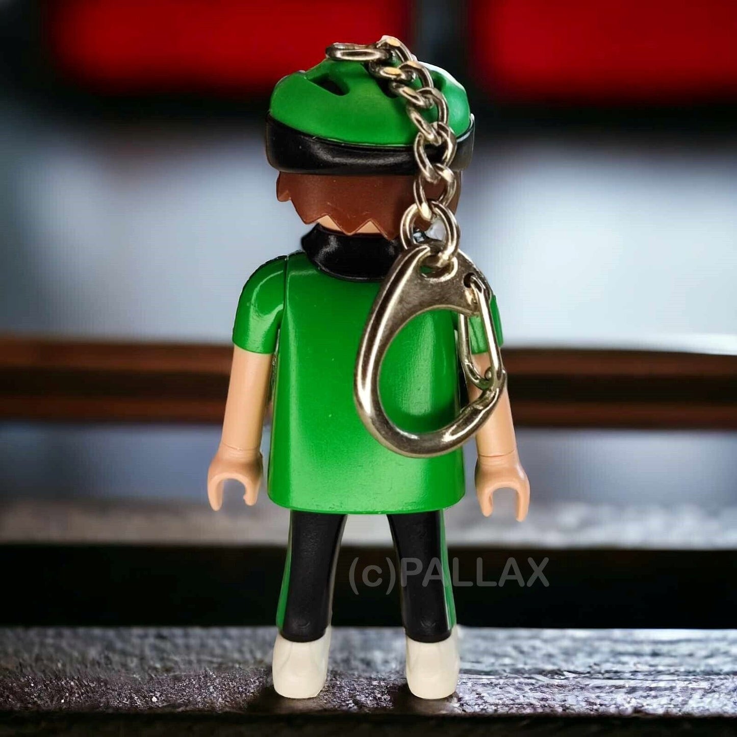 PLAYMOBIL 30790172 SCHLÜSSELANHÄNGER FAHRRAD-POLIZIST / 2003