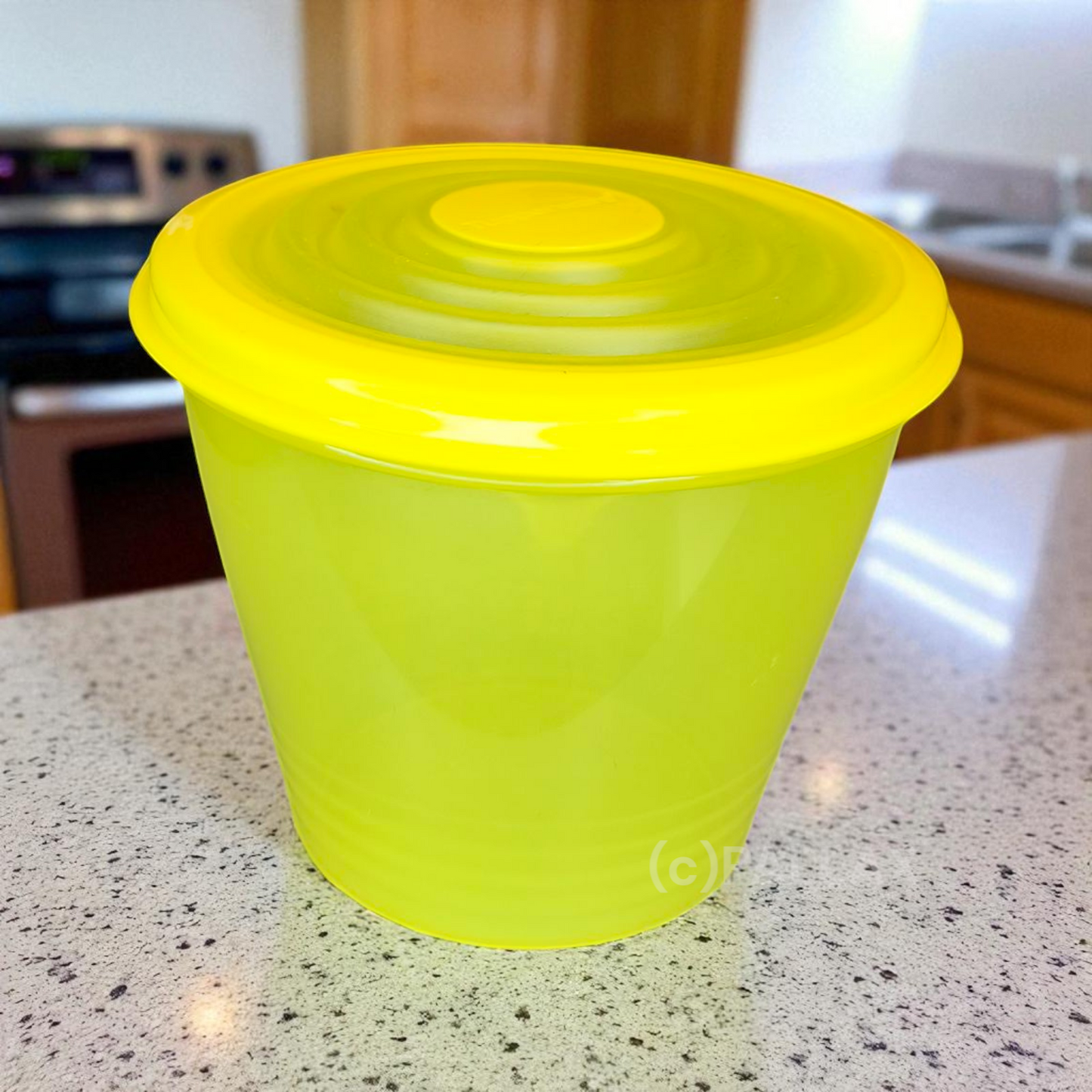 TUPPERWARE B35 BUNGEE 800 ML VORRATSDOSE MIT SILIKON-DECKEL GELB