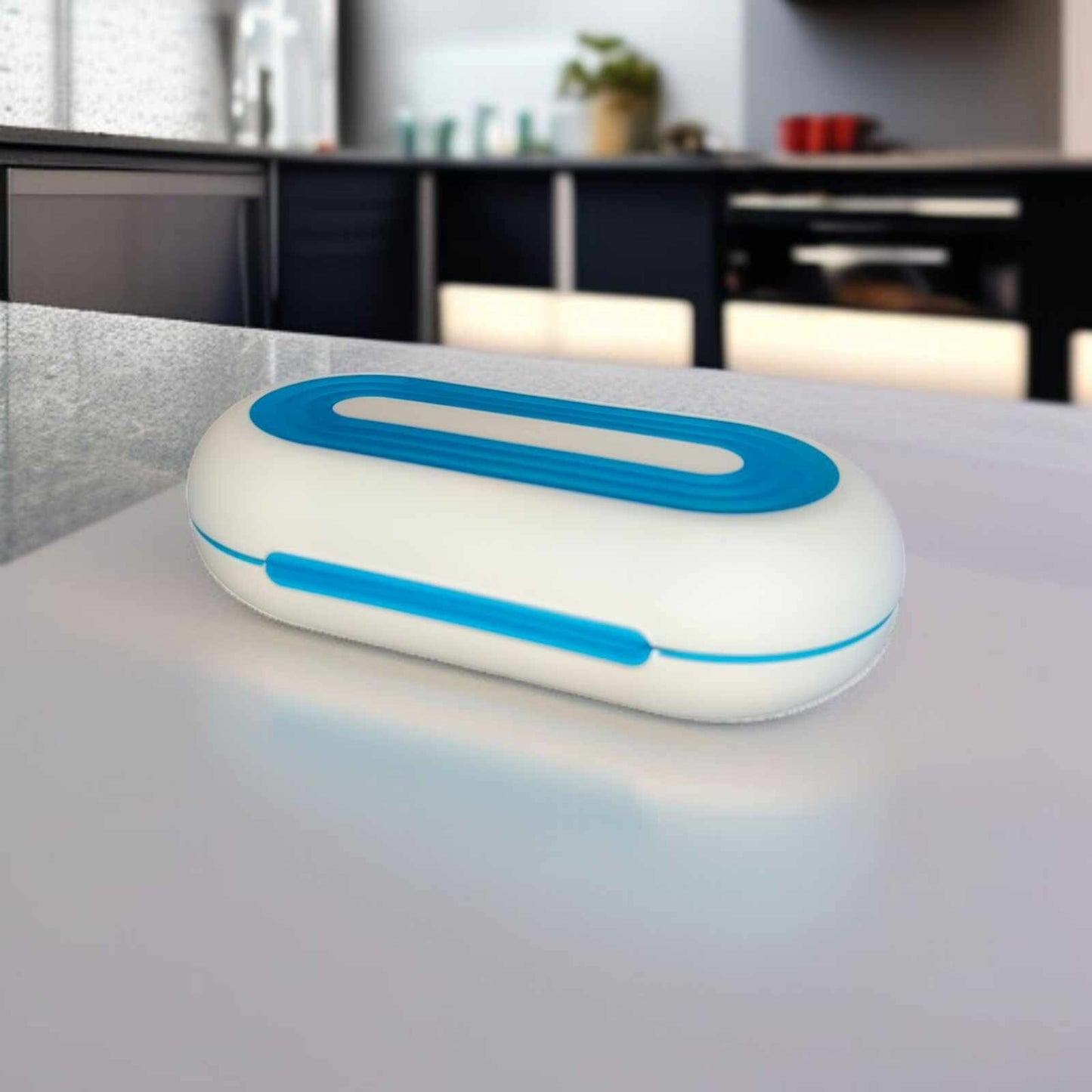 TUPPERWARE A147 FLEXI-TWIN TÜRKIS WEISS BROTDOSE VESPERBOX PAUSENBOX