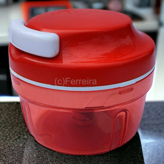 TUPPERWARE D158 TURBO-CHEF ROT ZWIEBELSCHNEIDER ZERHACKER