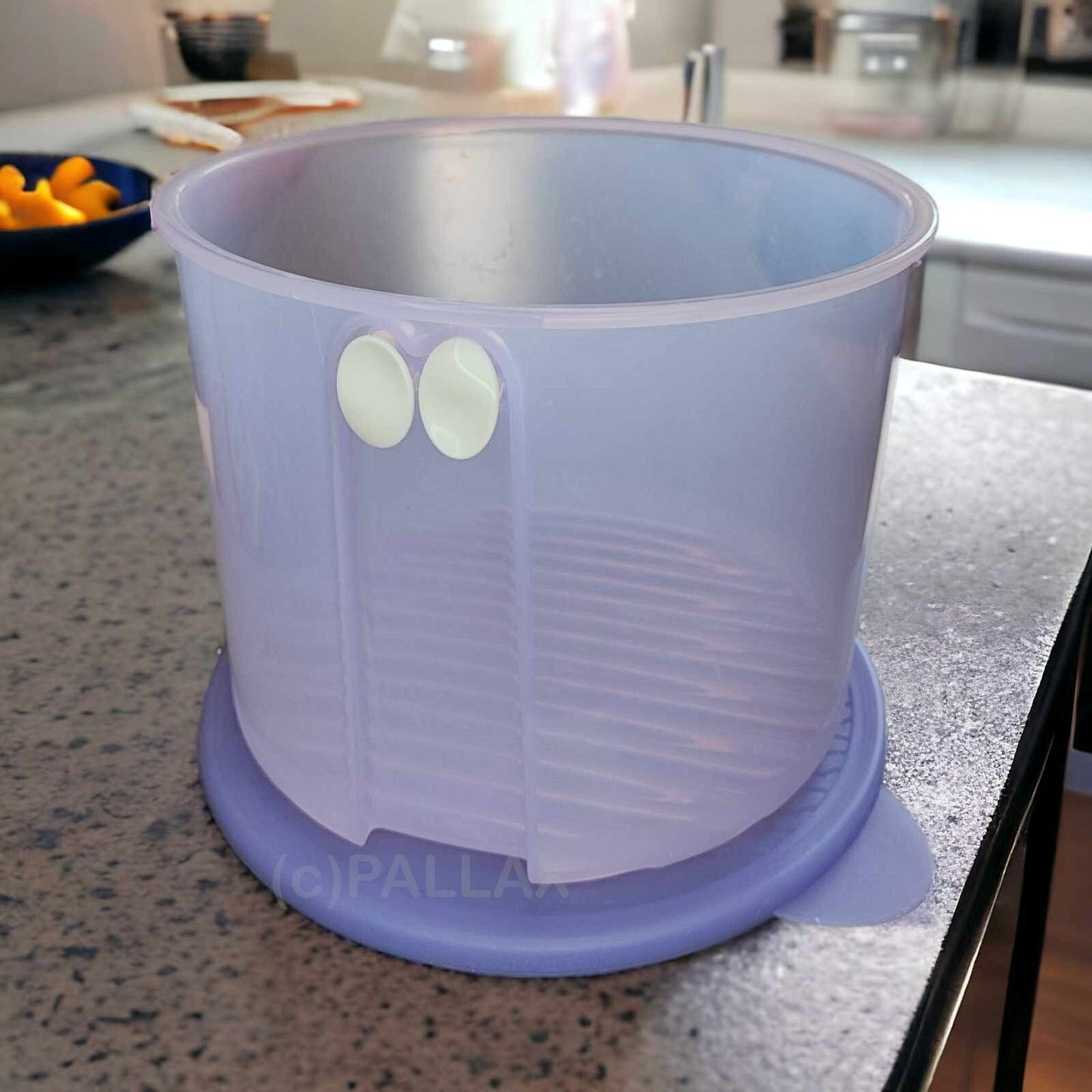 TUPPERWARE A114 PRIMA KLIMA 4,7 L RUNDER BEHÄLTER LILA GEMÜSE OBST
