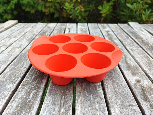 TUPPERWARE H24 SILIKON MUFFIN-REIGEN ROT OFENFORM