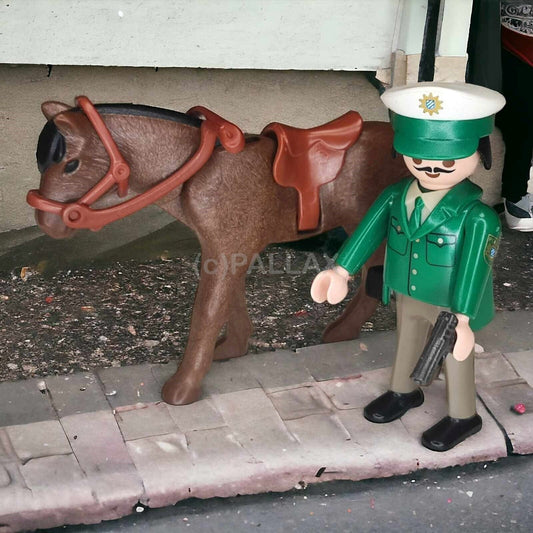 PLAYMOBIL 3163 POLIZIST MIT PFERD / 2003