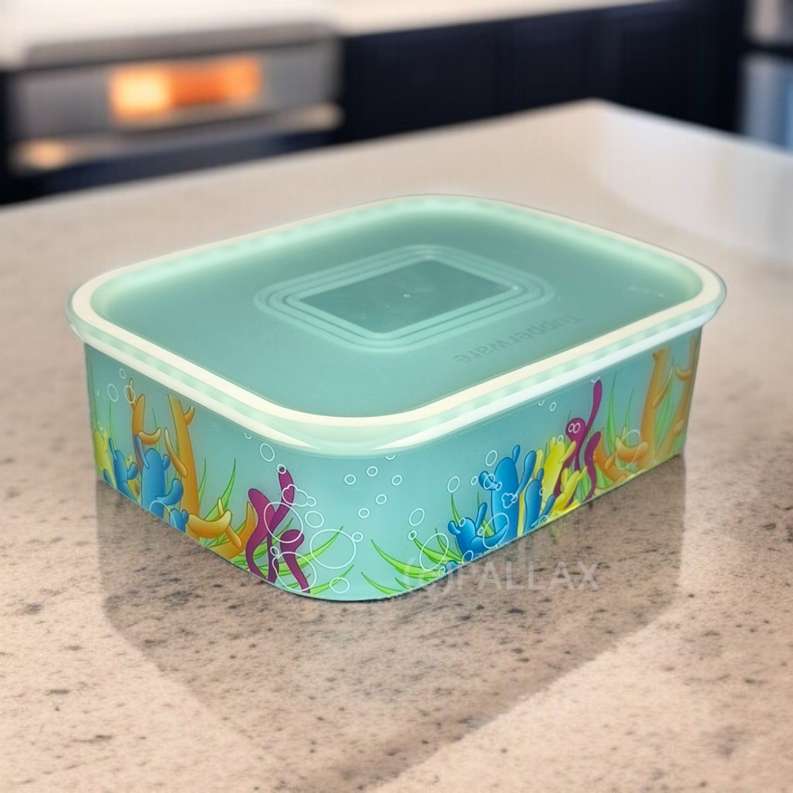 TUPPERWARE A150 QUADRO BEHÄLTER 500 ML AQUARIUM-MOTIV MINT