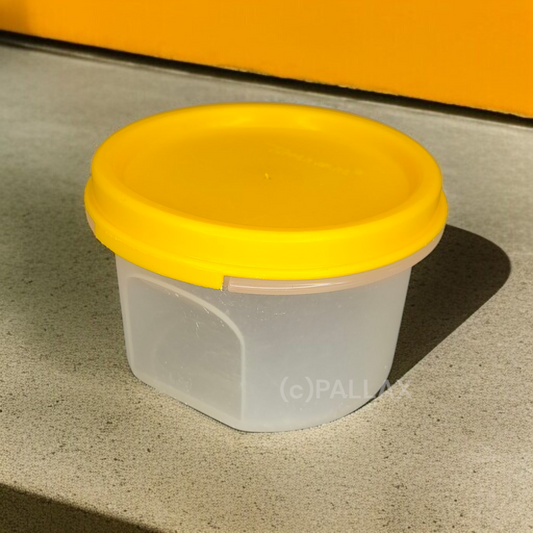 TUPPERWARE A76 EIDGENOSSE RUND 200 ML SONNEN-GELB VORRATSDOSE