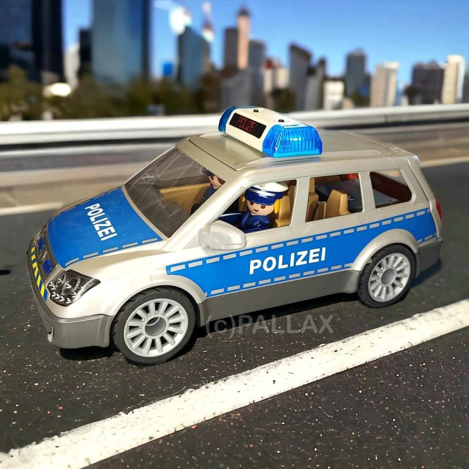 PLAYMOBIL 6873 POLIZEI-EINSATZWAGEN STREIFENWAGEN + BOX / 2016
