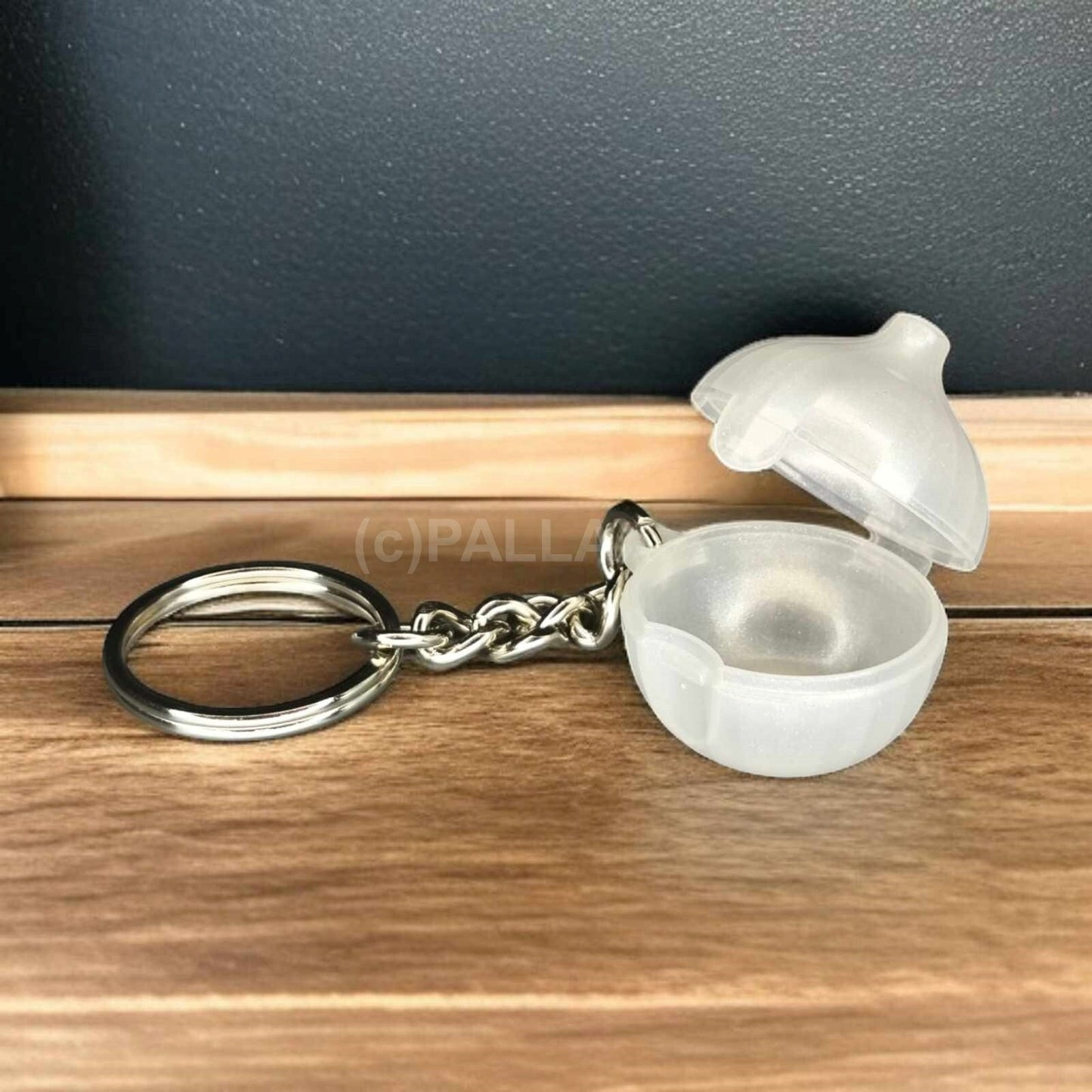 TUPPERWARE SCHLÜSSELANHÄNGER MINI KNOBI KNOBLAUCH-BEHÄLTER PERLMUTT US-MODELL