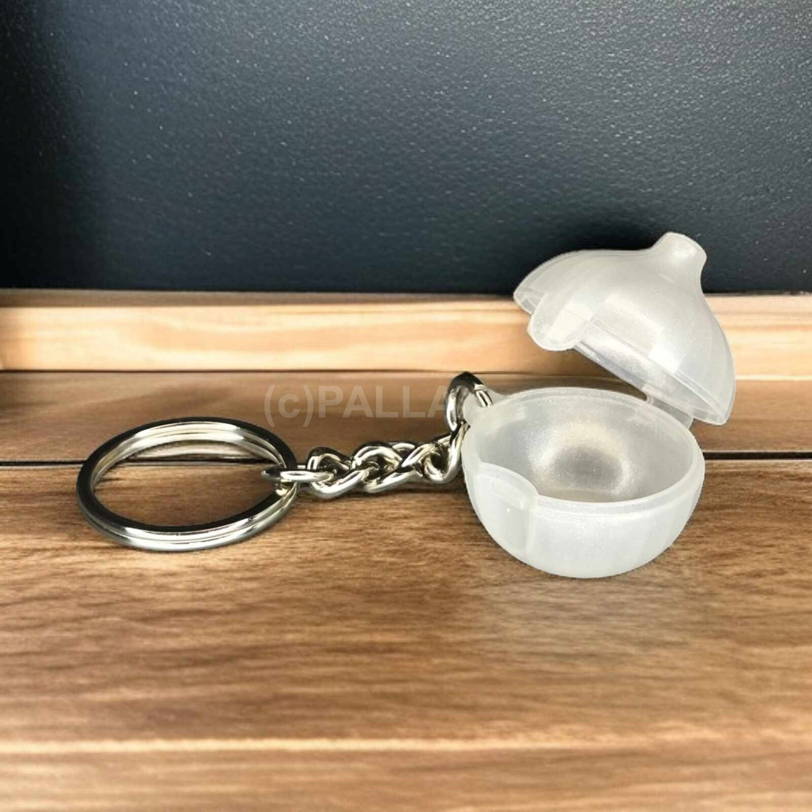 TUPPERWARE SCHLÜSSELANHÄNGER MINI KNOBI KNOBLAUCH-BEHÄLTER PERLMUTT US-MODELL