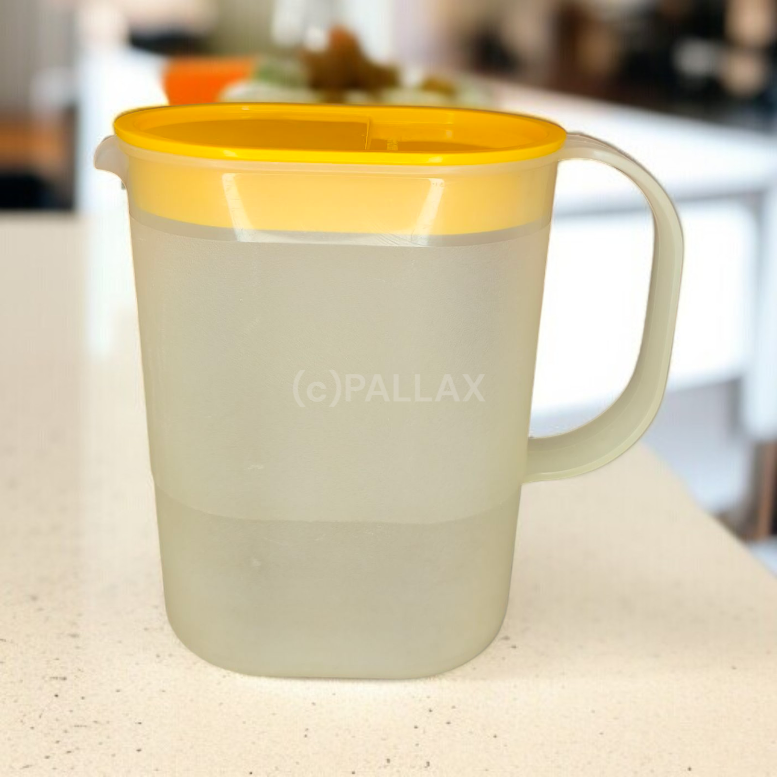 TUPPERWARE VINTAGE SAFTKANNE 1,2 L SONNEN-GELB