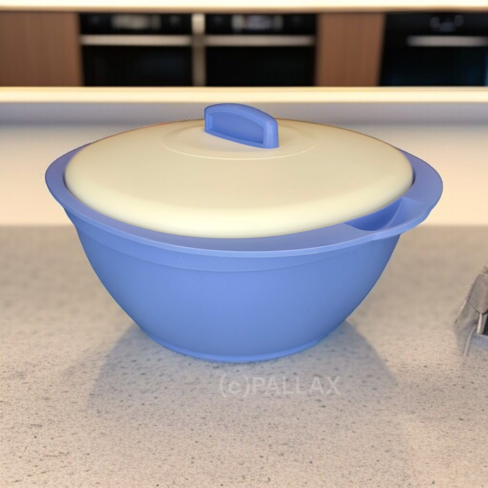 TUPPERWARE THERMO-TERRINE 1,8 L BLAU WEISS THERMOSCHÜSSEL SONDERMODELL