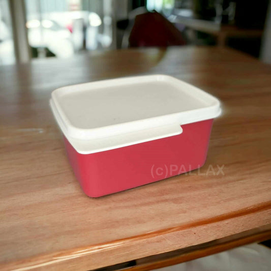 TUPPERWARE A271 BASIC LINE 500 ML ROT WEISS VORRATSBEHÄLTER