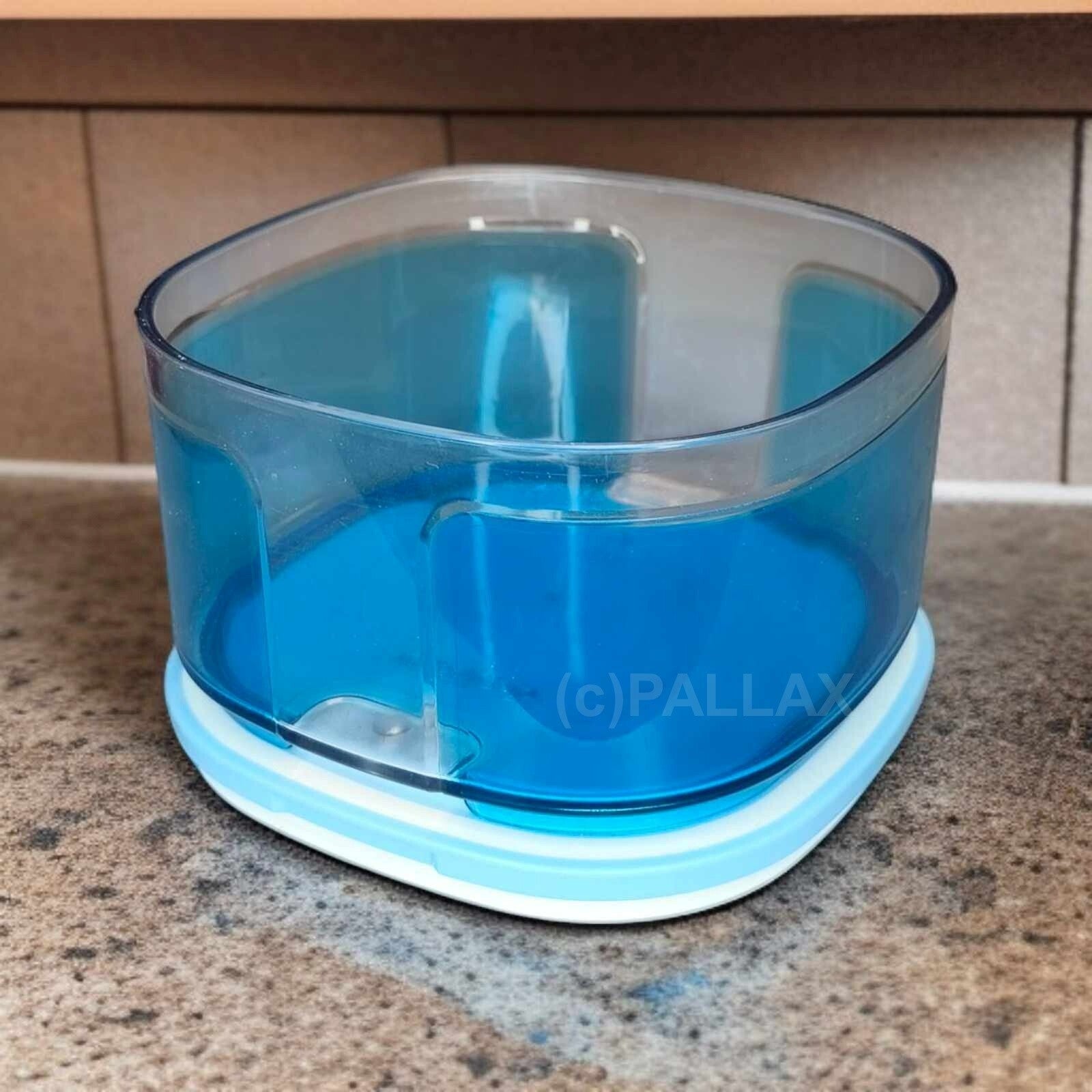 TUPPERWARE A34 SKYLINE 700 ML BLAU TRANSPARENT KAFFEE-DOSE VORRATSDOSE